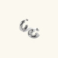 [Topon]Alera Silver Hoops
