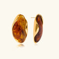 [Topon]Amelise Polished Gemstone Earrings