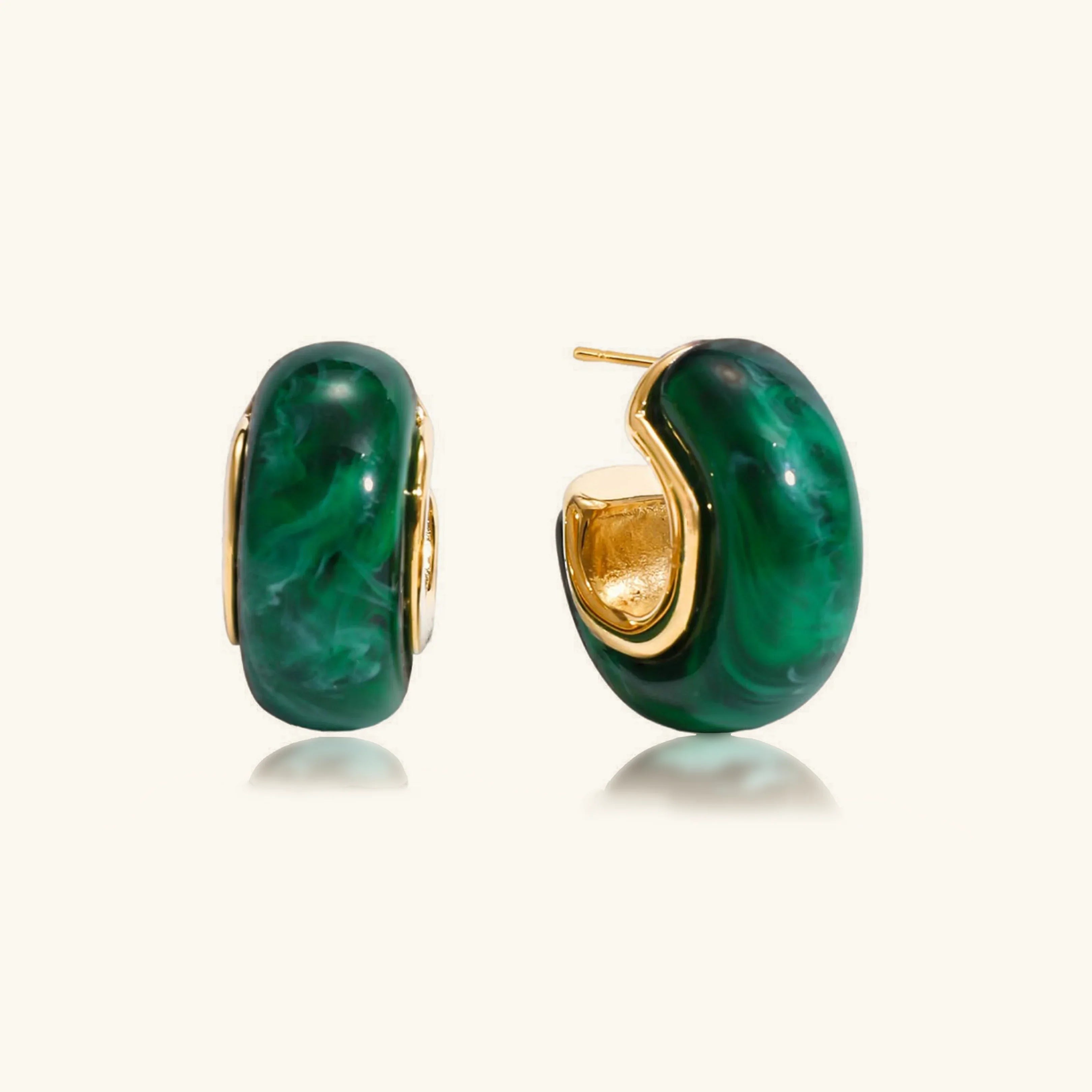 [Topon]Lexi Chunky Enamel Hoops