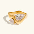 [Topon]Soletta Diamond Teardrop Gold Ring