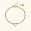 [Topon]Patrice Diamond Heart Bracelet