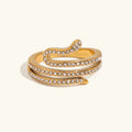 [Topon]Serpentina Layered Diamond Ring