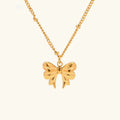 [Topon]June Bow Necklace