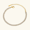 [Topon]Celene Layered Tennis Bracelet