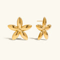[Topon]Monica Floral Gold Earrings