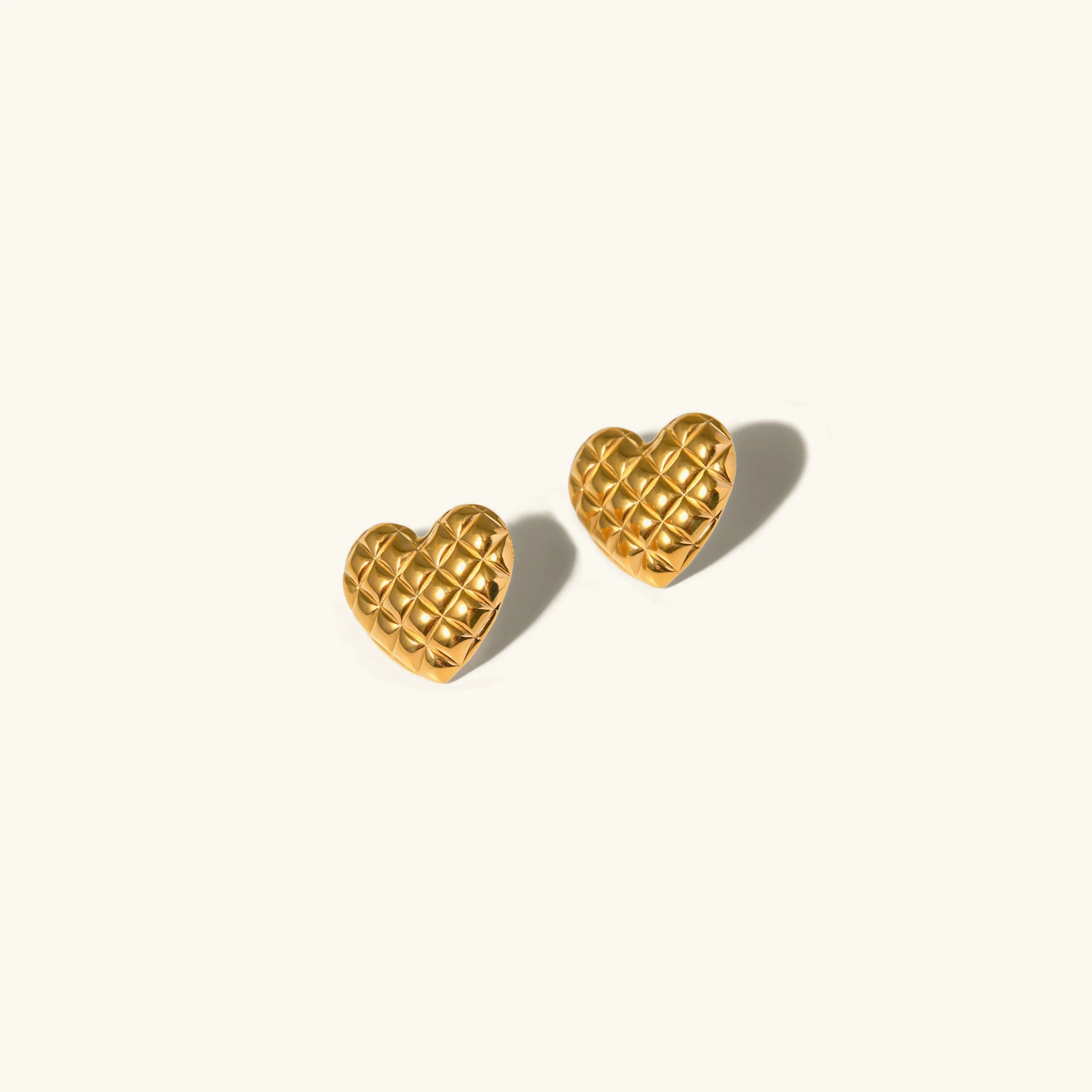[Topon]Irina Gold Heart Earrings