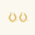 [Topon]Emani Twist Square Earrings