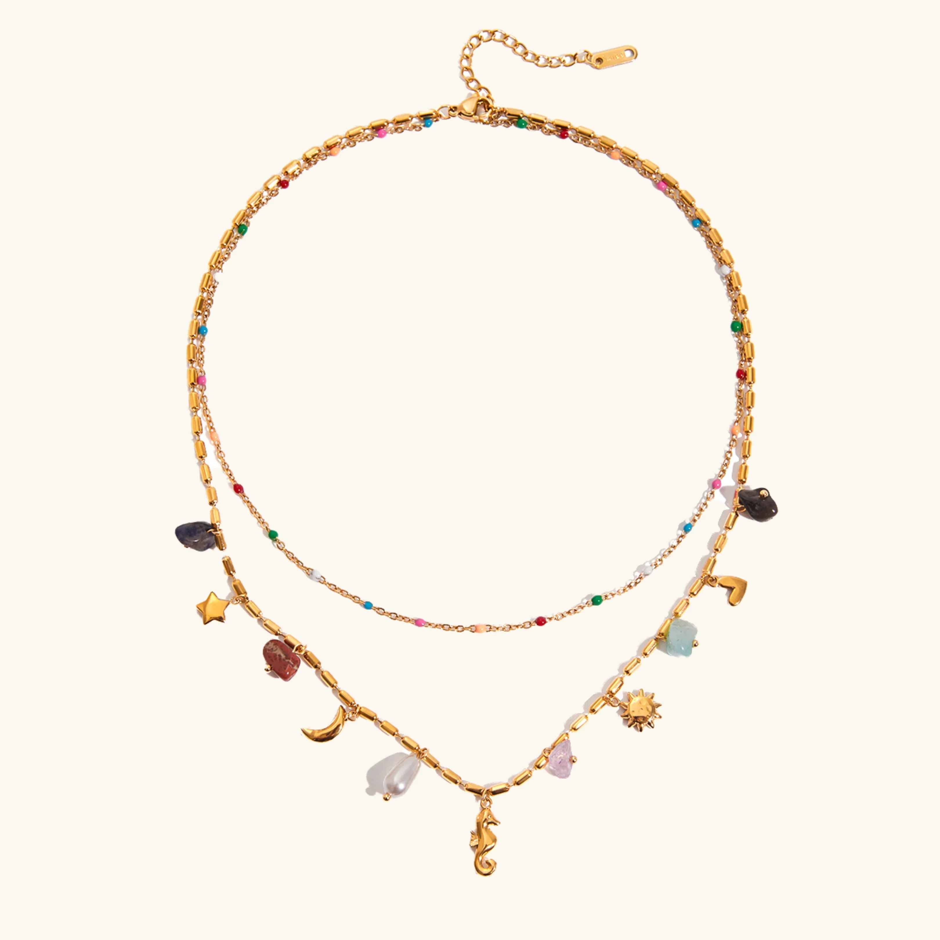[Topon]Cambria Coastal Charm Layered Necklace