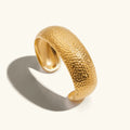 [Topon]Cheyenne Textured Gold Band