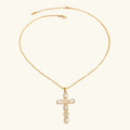 [Topon]Evangelina Diamond Cross Necklace