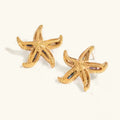 [Topon]Aquatta Gold Starfish Earrings