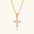 [Topon]Wynter Diamond Cross Necklace