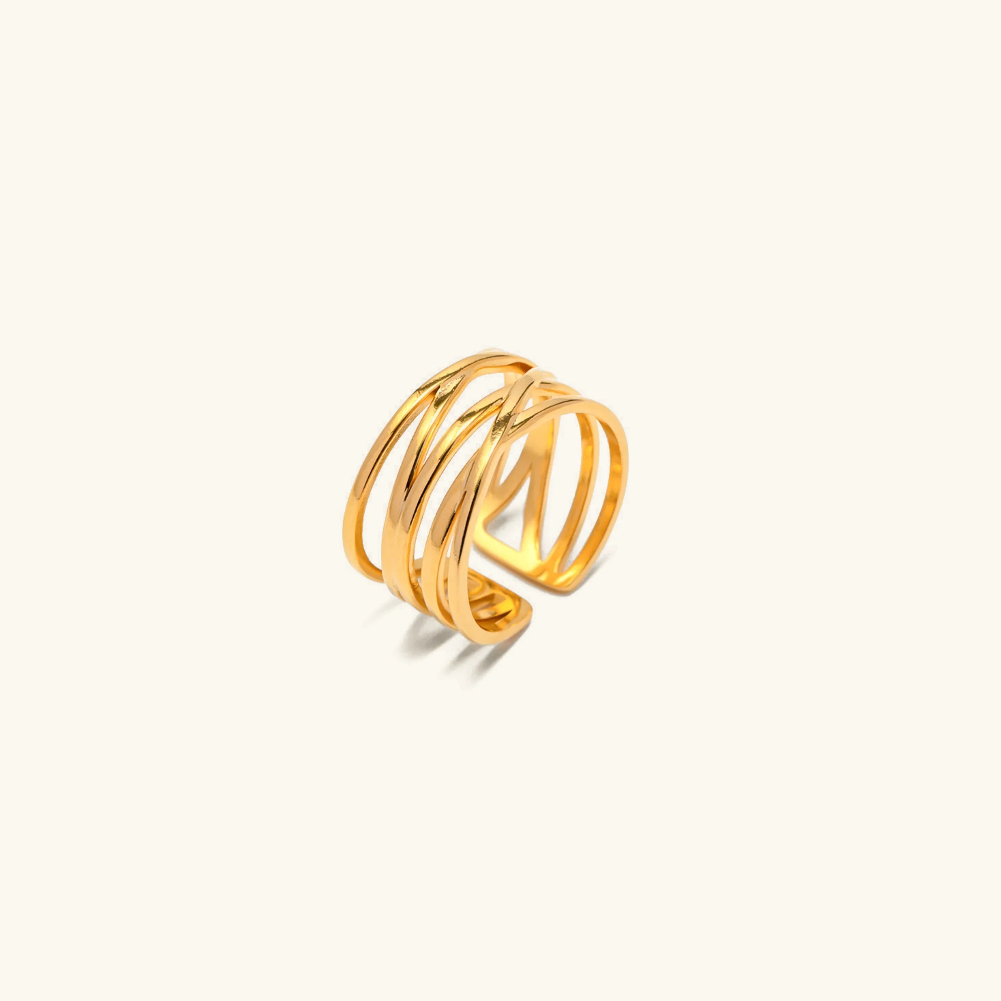 [Topon]River Gold Ring