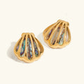 [Topon]Nixie Gold Seashell Earrings