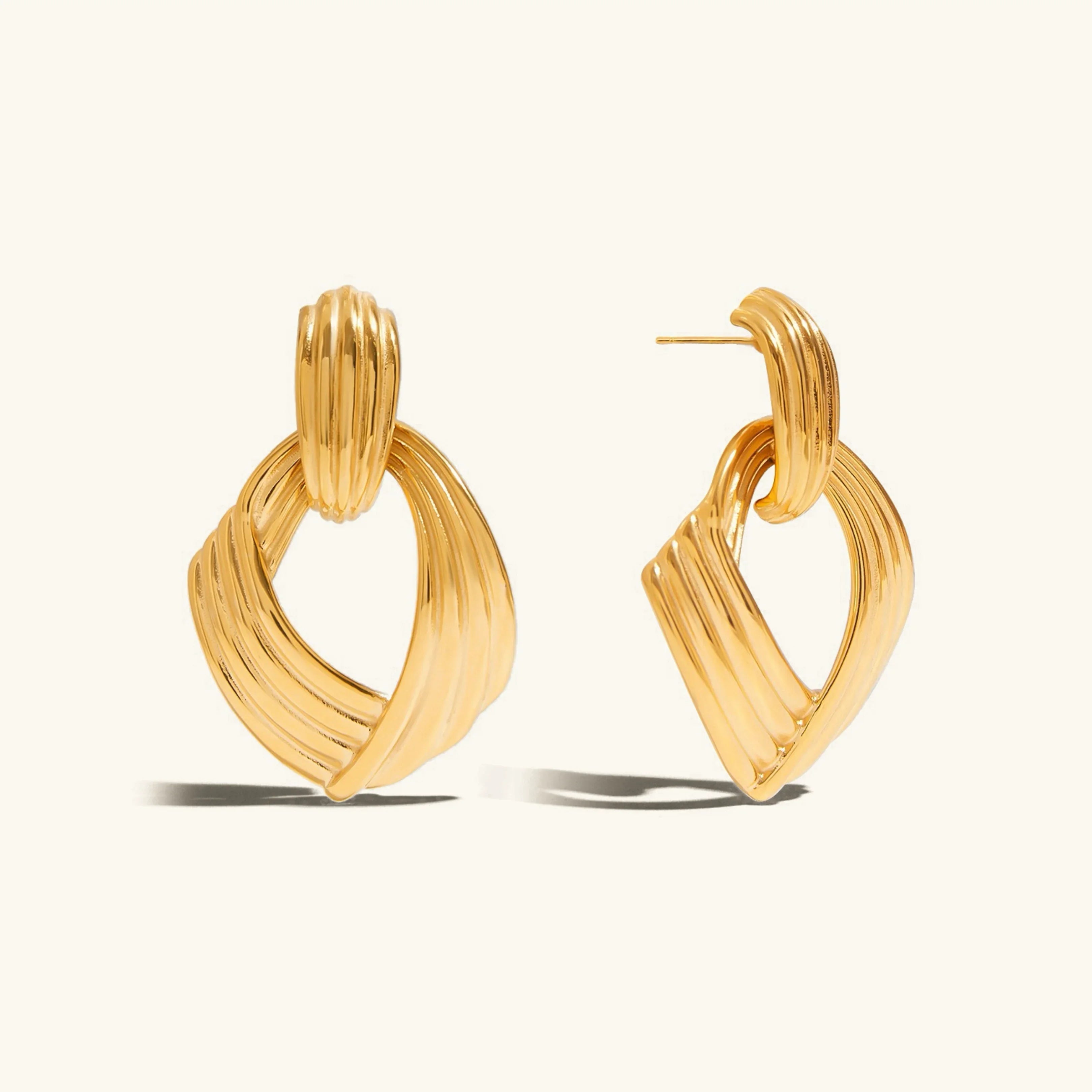 [Topon]Selma Gold Knot Earrings