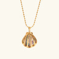 [Topon]Nixie Gold Seashell Pendant