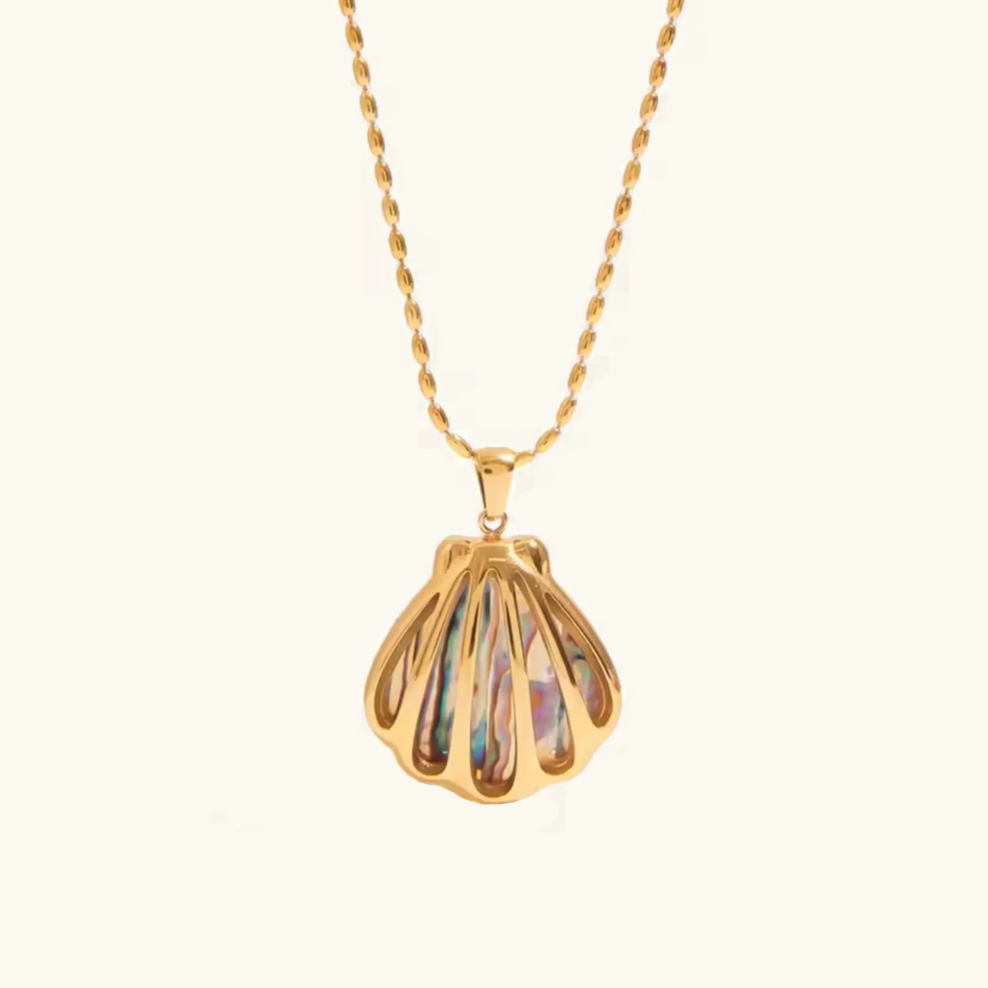 [Topon]Nixie Gold Seashell Pendant