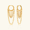 [Topon]Alaina Link Chain Hoops