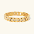 [Topon]Gold Watchband Bracelet