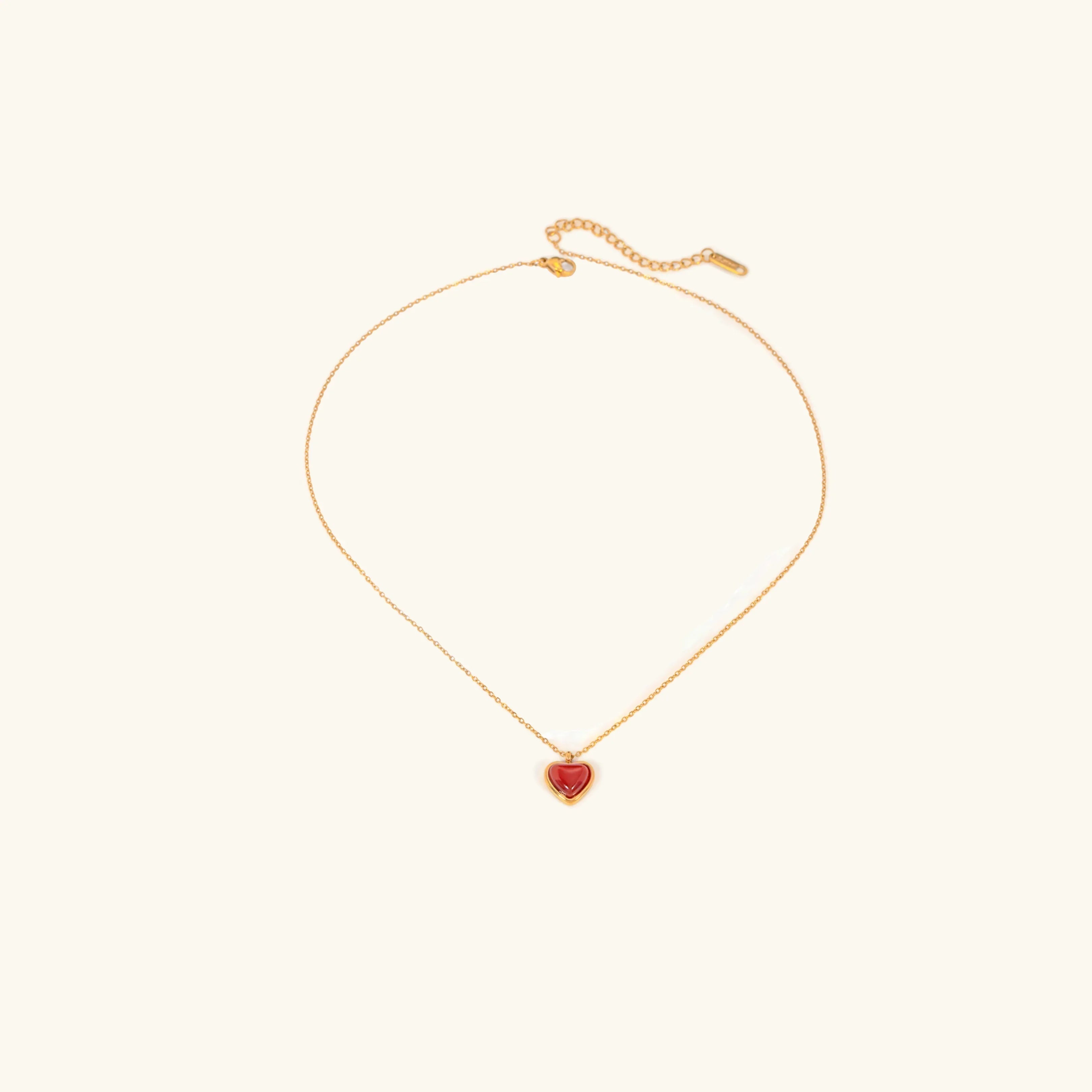 [Topon]Cecily Gold Heart Necklace