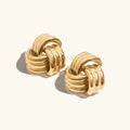 [Topon]Avielle Chunky Gold Knot Earrings