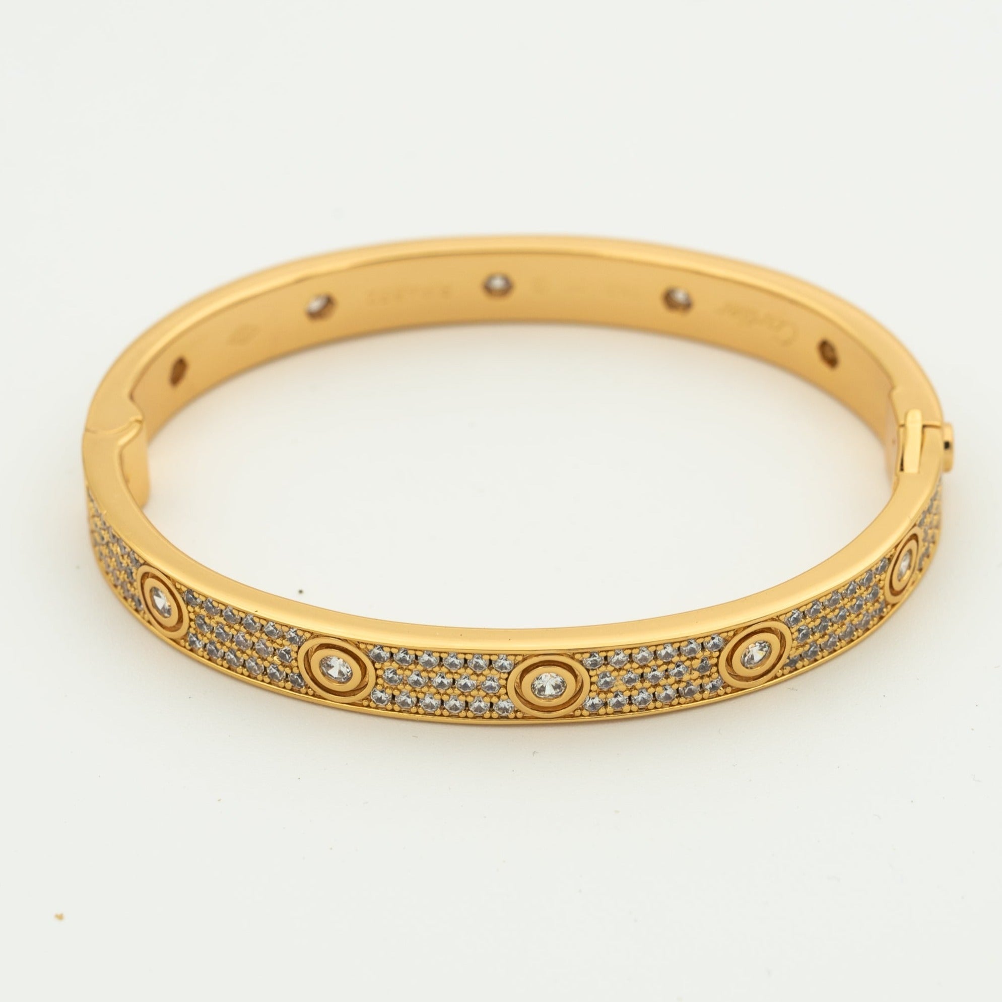 [BIJOUX]LOVE BRACELET 6.1MM DIAMOND-PAVED 10 BIG DIAMONDS