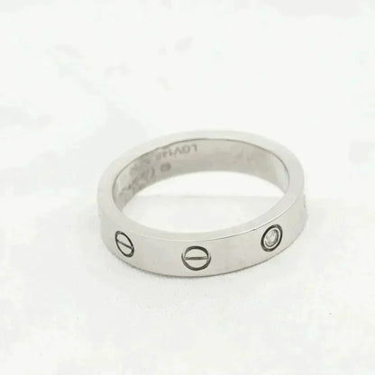 [BIJOUX]LOVE RING 4MM 1 DIAMOND SILVER