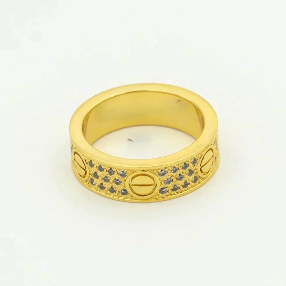 [BIJOUX] BAGUE LOVE 5,5MM PAVÉE DIAMANTS