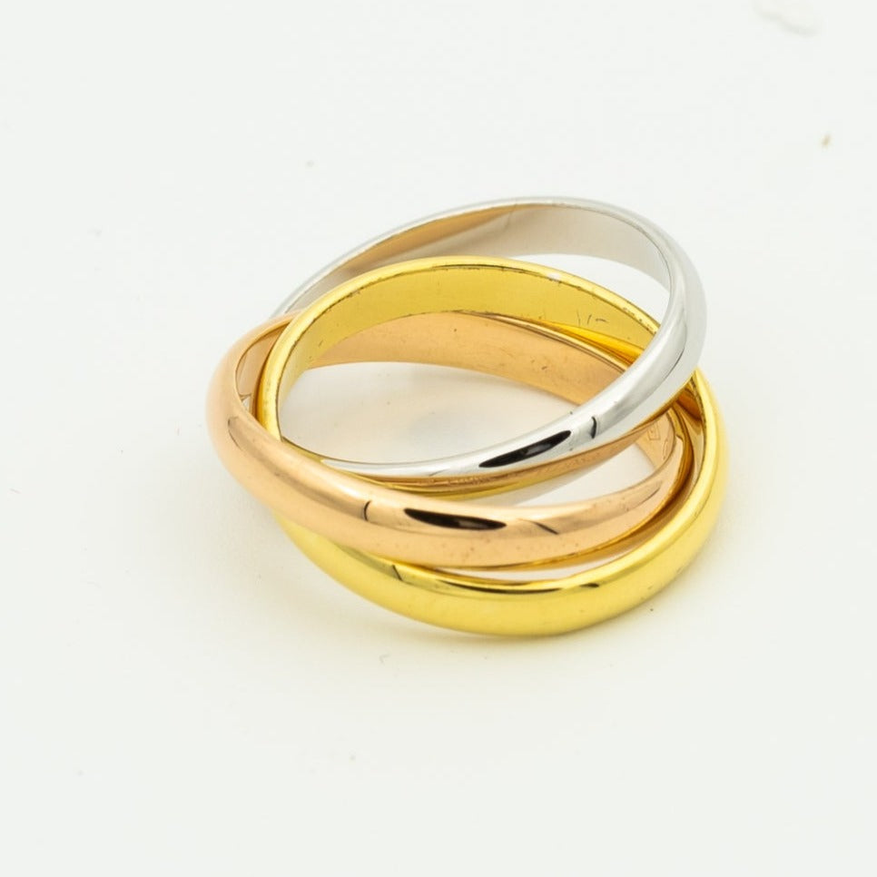 [Topon]TRINITY RING GOLD PINK GOLD SILVER