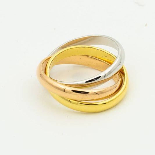 [Topon]TRINITY RING GOLD PINK GOLD SILVER