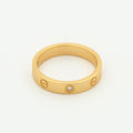 [BIJOUX]LOVE RING 4MM 1 DIAMOND PINK GOLD