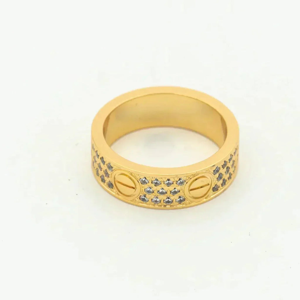 [BIJOUX] BAGUE LOVE 5,5MM PAVÉE DIAMANTS