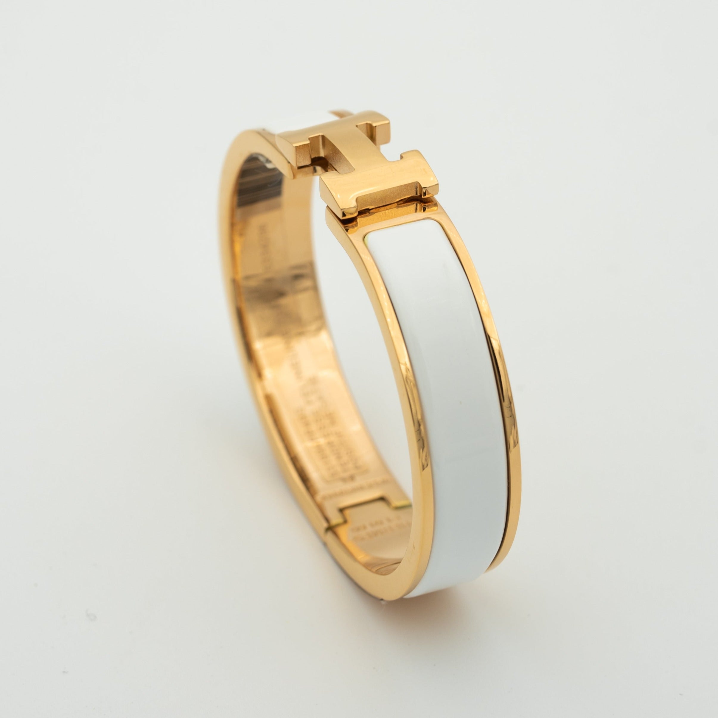 [BIJOUX]BRACELET H BLANC 