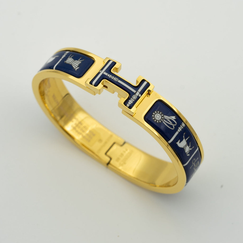 [BIJOUX]H BRACELET BLUE CERAMIC