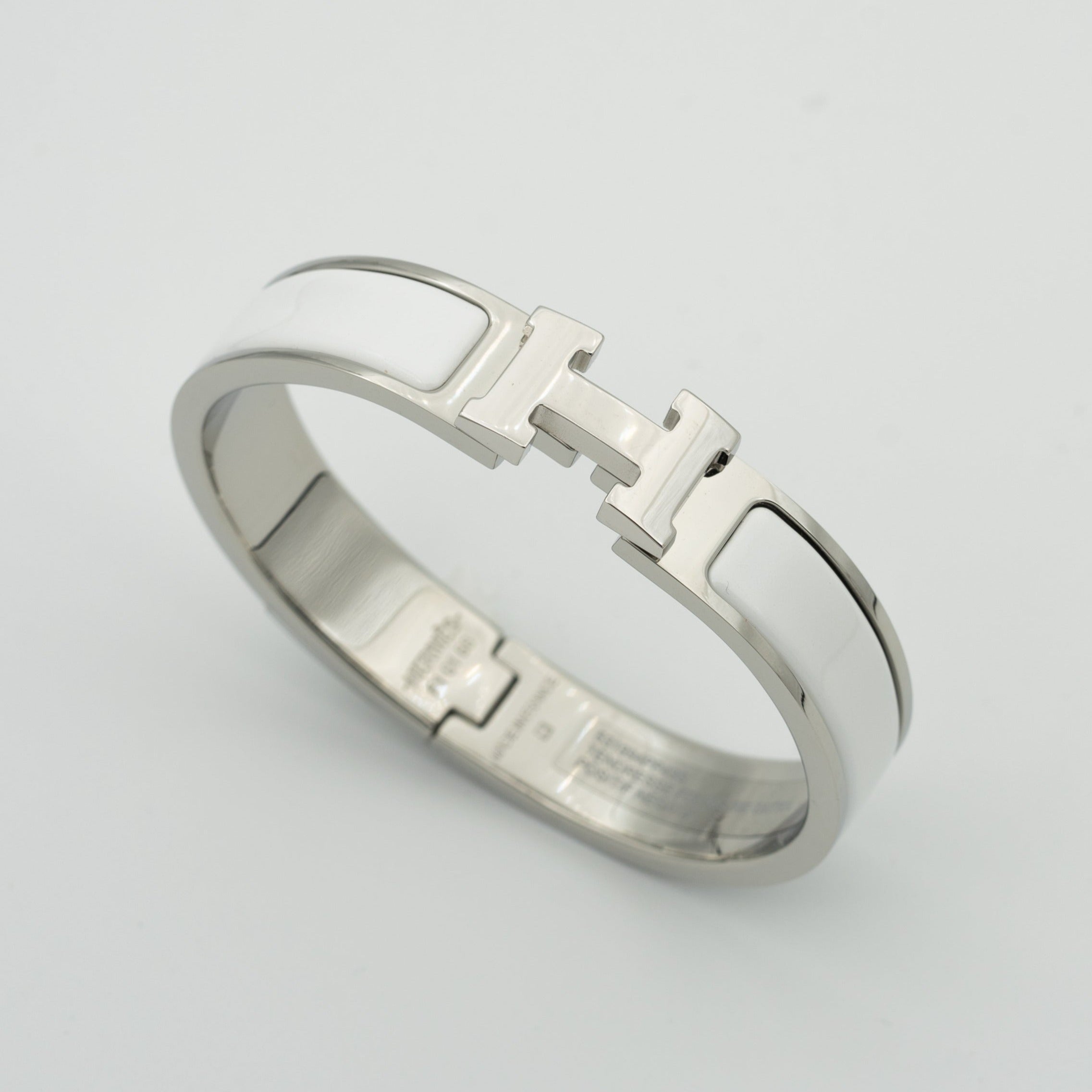 [BIJOUX]BRACELET H BLANC 