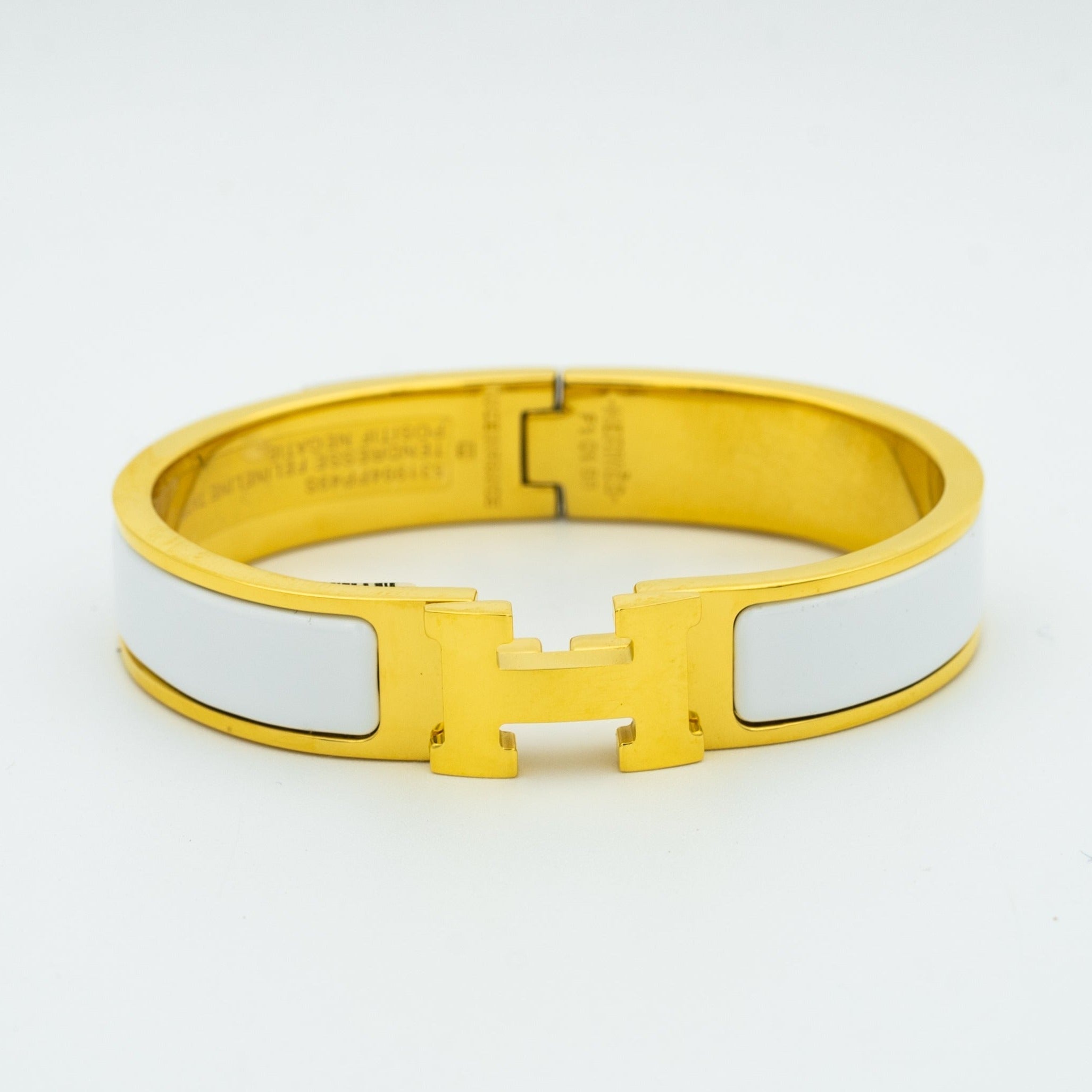 [BIJOUX]BRACELET H BLANC 