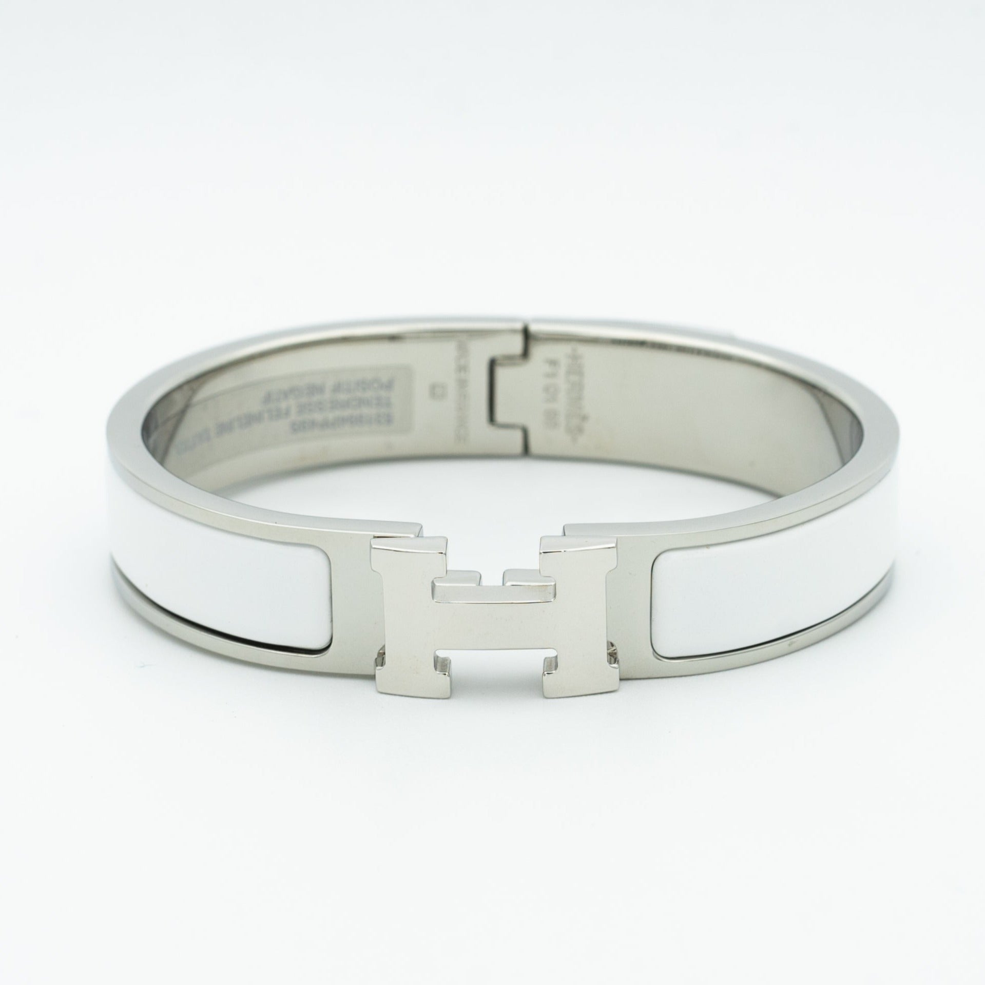 [BIJOUX]BRACELET H BLANC 