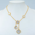 [Topon]CLOVER MOTHER OF PEARL NECKLACE 6 MOTIF