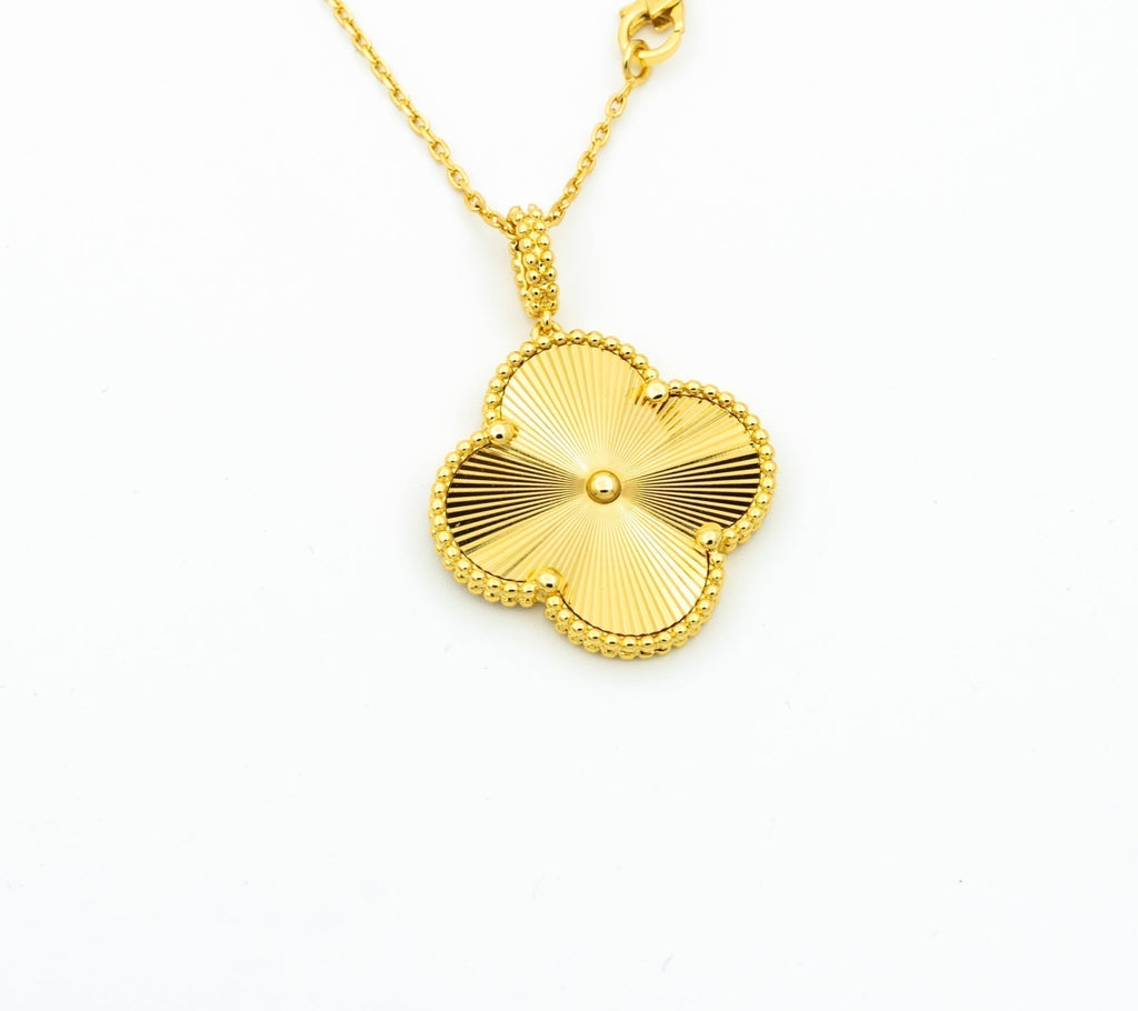 [BIJOUX]CLOVER 25MM PEDANT NECKLACE GOLD