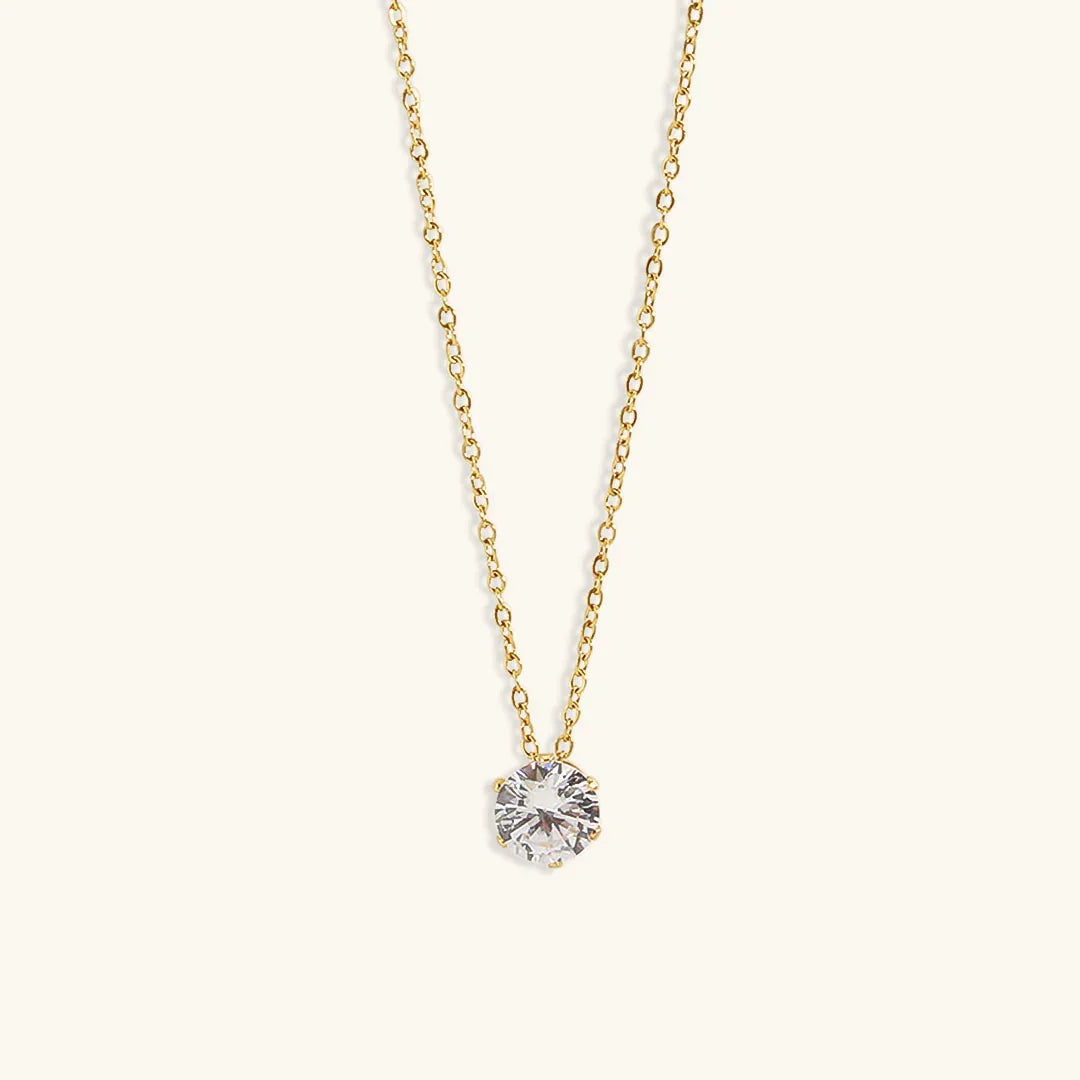 [Topon]Kyla Solitaire Gold Necklace