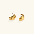 [Topon]Lucina Gold Huggie Earrings