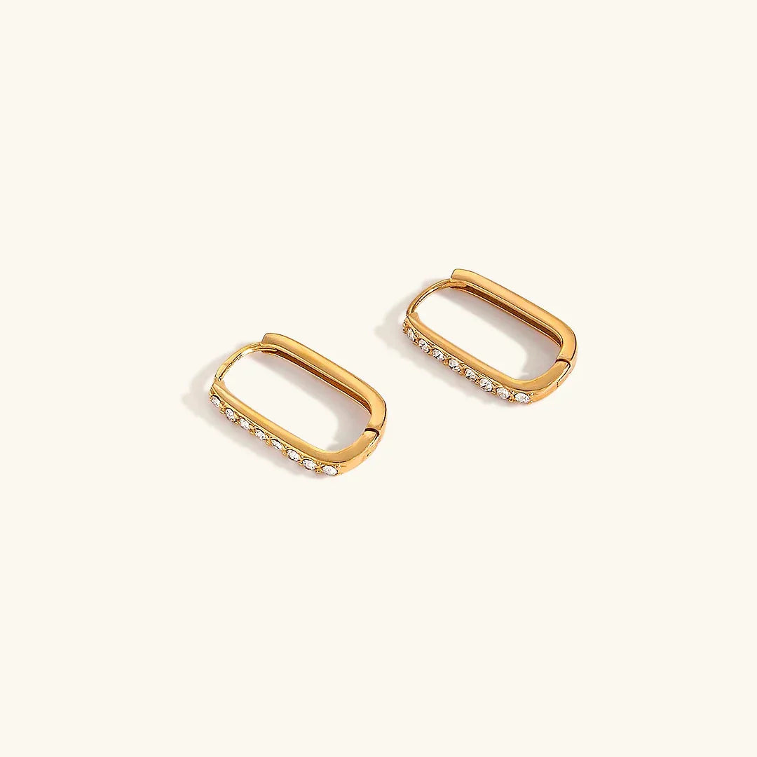 [Topon]Maya Gold Hoop Earrings