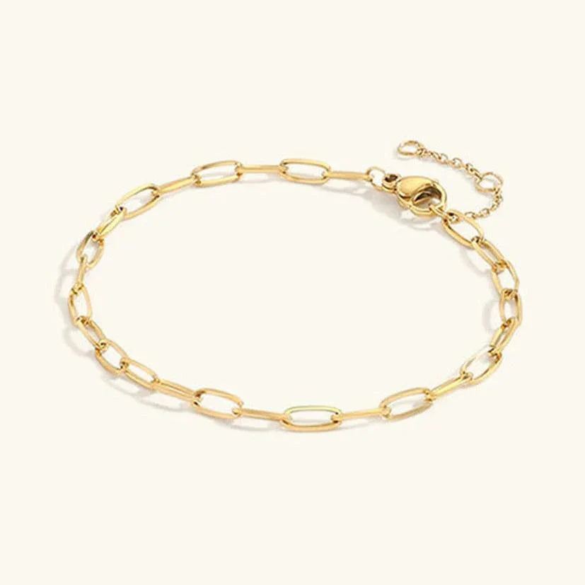 [Topon]Maybelle Gold Paperclip Chain Bracelet