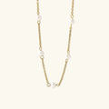 [Topon]Nora Gold Pearl Necklace