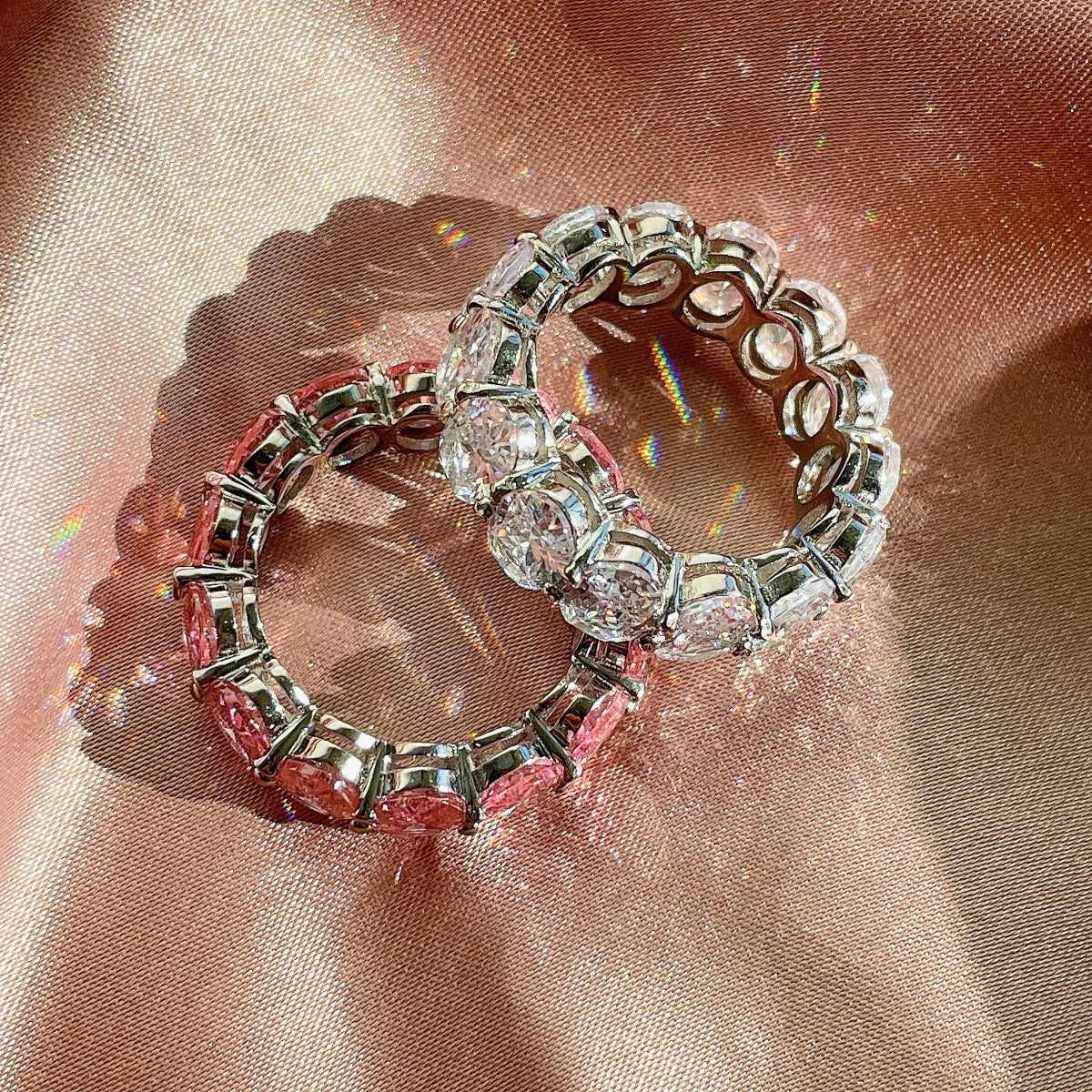 [Goodv]Dainty Elongated Cushion Cut Tennis Ring