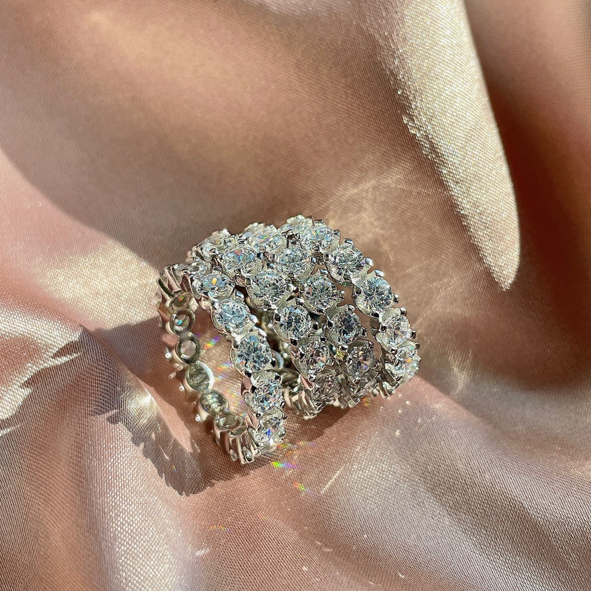 [Goodv]Eternity Round Cut Tennis Ring