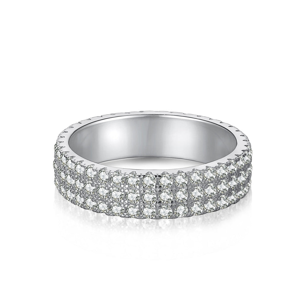 [Goodv]Dainty Round Cut Tennis Ring