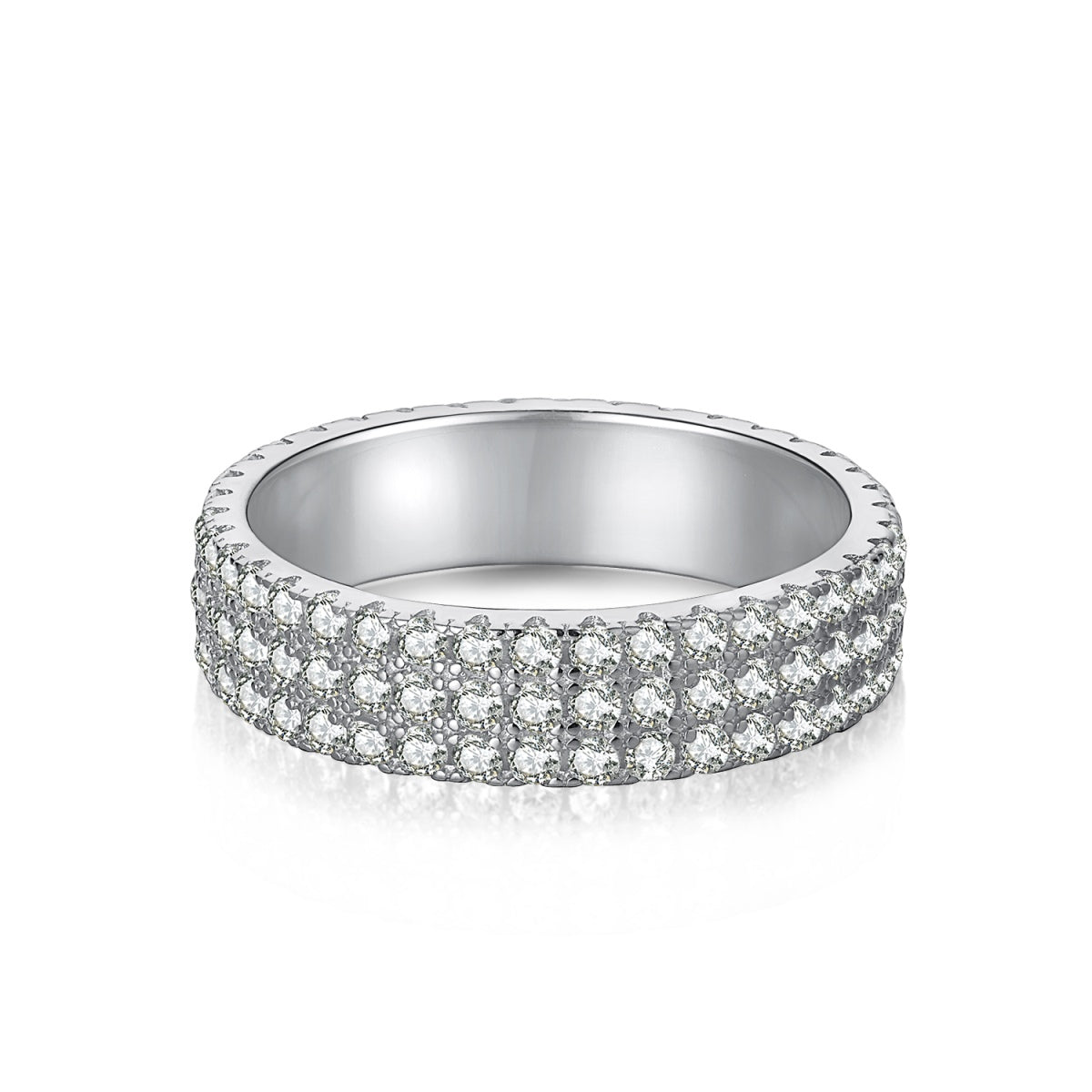 [Goodv]Dainty Round Cut Tennis Ring