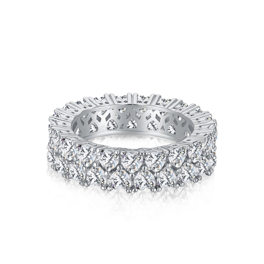 [Goodv]Sparkling Full Heart Ring