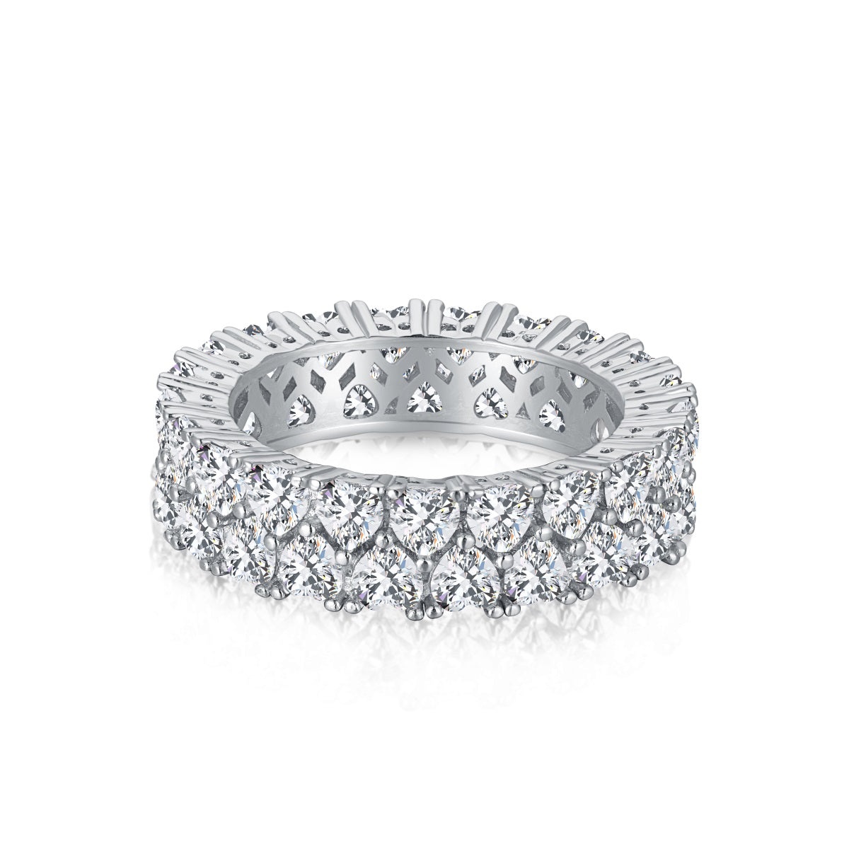 [Goodv]Sparkling Full Heart Ring